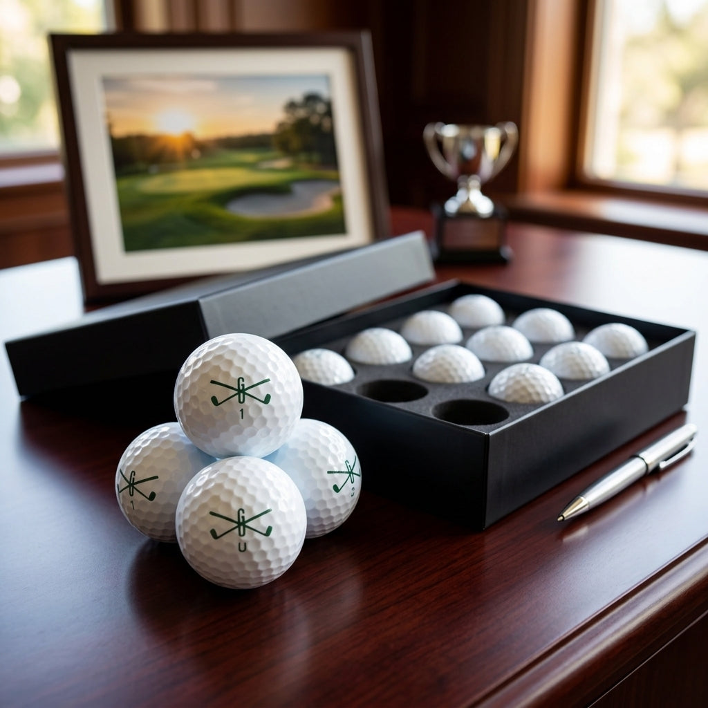 GU Pro Golfballer på skrivebord